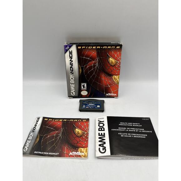 Spider-Man 2 GBA Game Boy Advance Complete CIB Good Condition! NICE! - Picture 2 of 13